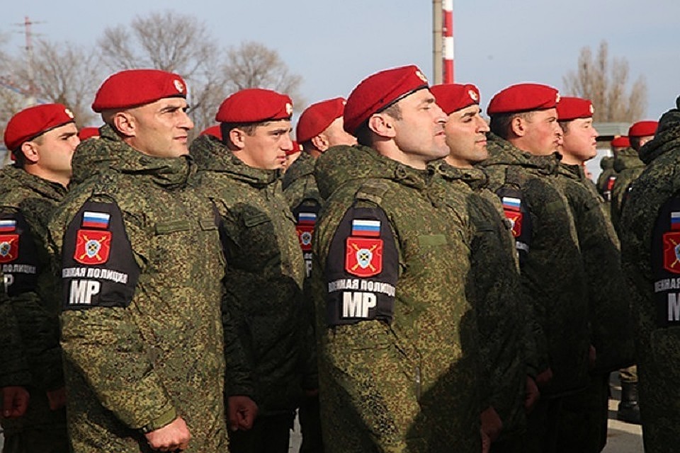 Батальон военной полиции вернулся из Сирии в Чечню