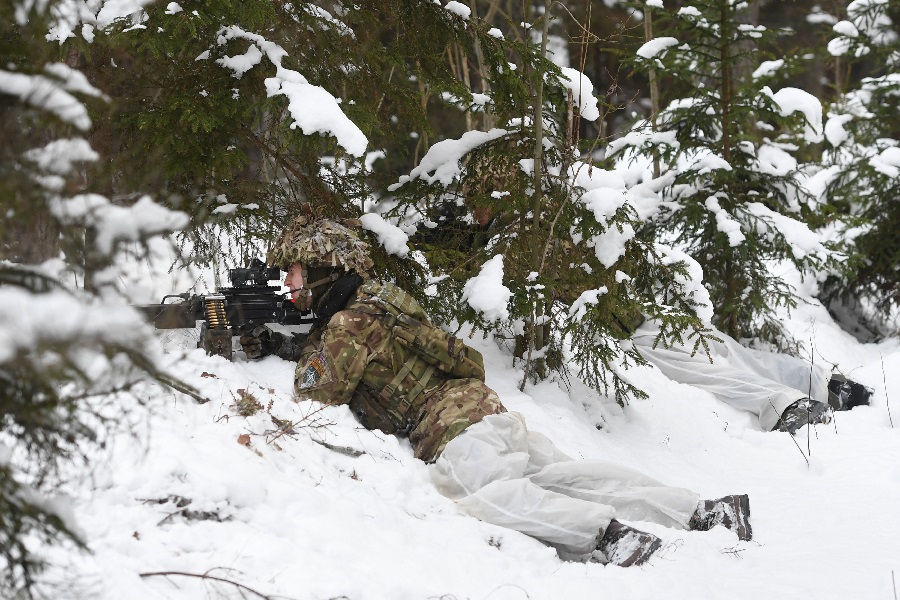 Американцы вместе с другими натовцами разбили в Эстонии «Зимний лагерь»