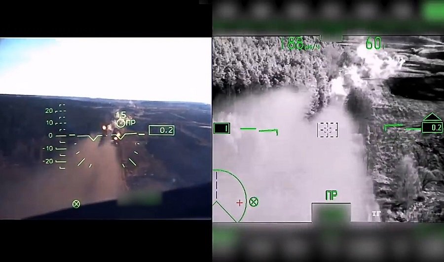 Российскому вертолету Ка-52 понадобилось всего 24 секунды, чтобы уничтожить два танка